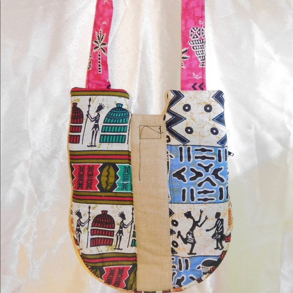 African Wax Print Crossbody - Picture 2 of 2